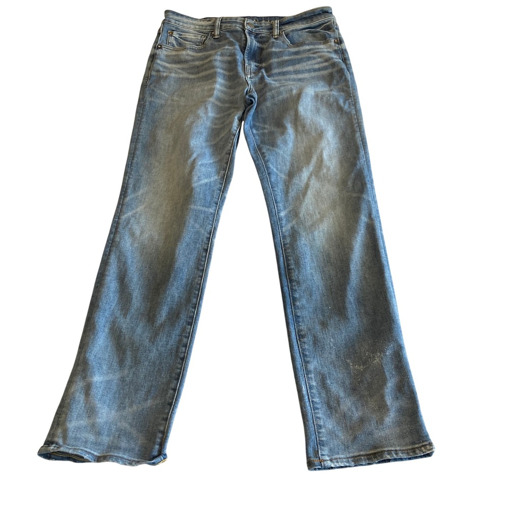 American Eagle Jeans Men 34x34 (Fit 34x31) Original Straight Airflex Stretch